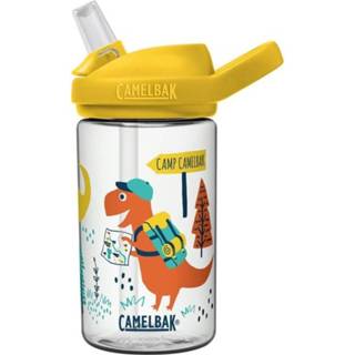👉 Geel kunststof One Size Color-Transparant kinderen CamelBak Eddy+ Kids Dino Summer junior 0,4 liter 886798032306