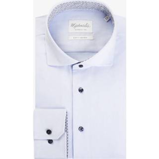 👉 Overhemd blauw katoen male zwart Michaelis Lichtblauw met knopen 8719064414273