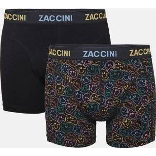 👉 Boxershort l male zwart Zaccini boxershorts smiley 2-pak 7435849752705