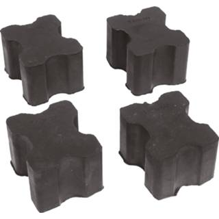 👉 Veerwegbegrenzer zwart rubber One Size Color-Zwart Carpoint veerwegbegrenzers 38 x 30 mm 4 stuks 8711293071340