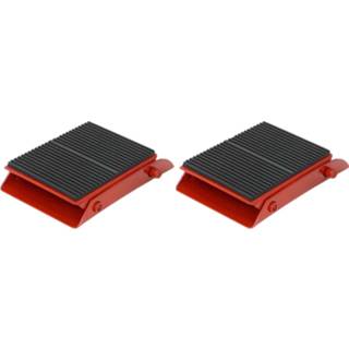 👉 Wielkeg rood staal One Size Color-Rood Carpoint inklapbare wielkeggen 900 kg 2 stuks 8711293072392