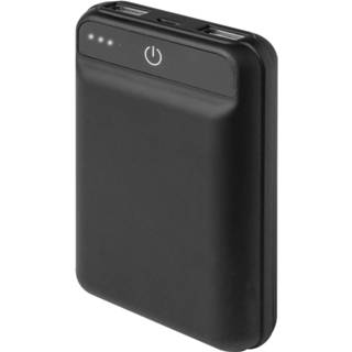 👉 Powerbank zwart kunststof One Size Color-Zwart Celly 10000 mAh 2.4 A USB 9,3 x 6,4 cm 8021735745143