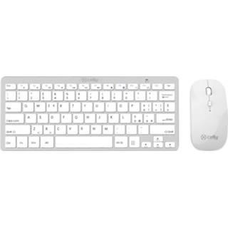 👉 Toetsenbord wit kunststof One Size Color-Wit Celly en muis Smart Worker QWERTY 8021735760641