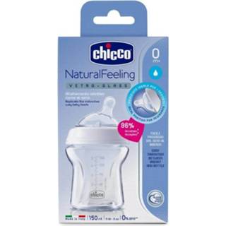 👉 Zuigfles transparant glas One Size Color-Transparant Chicco Natural Feeling 150 ml (FR/EN) 8058664074167