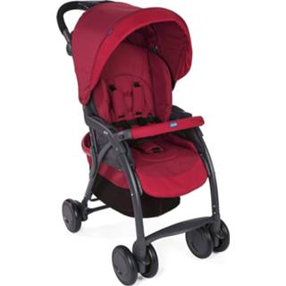 👉 Rood zwart polyester aluminium Chicco Buggy Simplicity Top 102 Cm Polyester/aluminium Rood/zwart 8058664107162