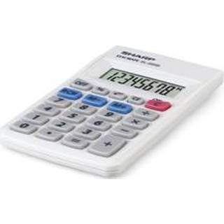 👉 Calculator grijs One Size Color-GeenKleur Sharp EL233S hand 8 digit 4974019023014