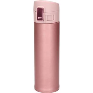👉 Isoleerfles roze RVS Thermofles / Voor Onderweg Lichtroze 450 Ml - Thermosflessen 8720576564042