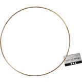 👉 Metalen goud staal One Size Color-Goud Creative draadring 3 mm 20 cm per stuk 5712854205573