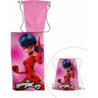 👉 Strandlaken roze katoen One Size Color-Roze Disney Miraculous junior 70 x 140 cm 5407007983063