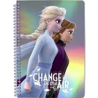 👉 Notitieboek papier karton One Size Color-Meerkleurig meisjes Disney Frozen A5 metallic papier/karton 8435507847261