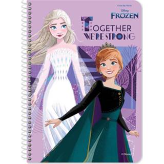 👉 Notitieboek roze papier One Size Color-Roze Disney Frozen 2 junior 25 x 17 cm 8720585086177
