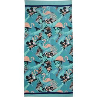 👉 Strandlaken oranje katoen One Size Color-Blauw Disney Mickey junior 140 cm mintblauw/oranje 8435507835343