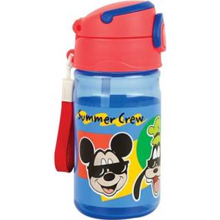 👉 Drinkfles blauw rood kunststof One Size Color-Blauw jongens Disney Mickey Mouse 350 ml blauw/rood 5204549134980