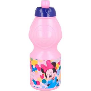 👉 Bidon roze kunststof One Size Color-Roze meisjes Disney Minnie Mouse 400 ml 8412497511327