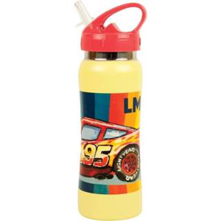 👉 Drinkfles geel rood RVS kunststof One Size Color-Geel jongens Disney Cars 580 ml geel/rood 5204549134867