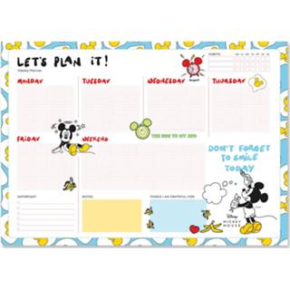 👉 Scheurkalender blauw wit papier One Size Color-Wit Disney Mickey Mouse A3 blauw/wit 54 pagina's 8435497260903