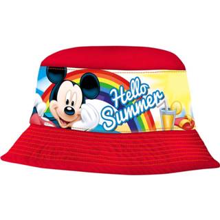 👉 Hoed rood katoen 48 Color-Rood Disney hoedje Mikey Mouse junior maat 8719817685714