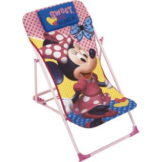 Loungestoel roze polyester staal One Size Color-Roze Disney Minnie Mouse 66 x 61 cm polyester/staal 8430957120193