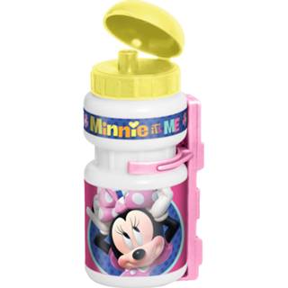 👉 Bidon wit roze kunststof One Size Color-Blauw meisjes Disney Minnie Mouse 375 ml wit/roze 3-delig 3496278620571