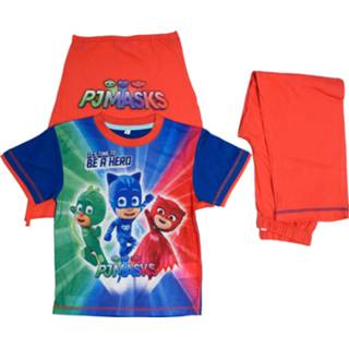 👉 Pyjama rood blauw katoen Color-Rood jongens Disney PJ Masks rood/blauw maat 2 jaar 8719817842186