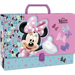 👉 Opbergkoffer paars karton One Size Color-Paars meisjes Disney Minnie Mouse 33 cm 5901130081561