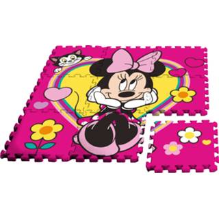 👉 Vloerpuzzel roze foam One Size Color-Roze Disney Minnie Mouse junior 90 cm 9-delig 8435507855600