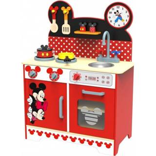👉 Speelgoedkeuken rood zwart hout One Size Color-Rood Disney Mickey Mouse 83 cm rood/zwart 6970090049439