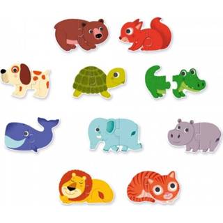 Puzzel One Size meerkleurig Djeco Duo Dieren 3070900081475