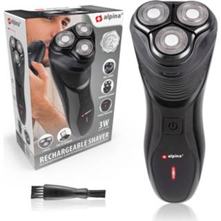 👉 Scheerapparat Alpina Scheerapparaat Oplaadbaar - 3 Koppen Pop Up Trimmer Reinigingsborsteltje Beschermkap Oplaadkabel 8711252188379