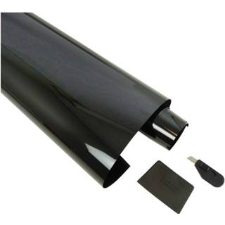 👉 Raamfolie zwart plastic One Size Color-Zwart Dunlop 300 x 50 cm 8711252062525