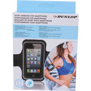 Smartphone kunststof One Size Color-Zwart Dunlop sportarmband voor 13,8 x 6,7 cm 8711252077499