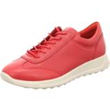 👉 Veterschoenen rood leer Ecco 825840344783