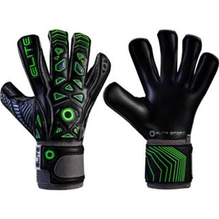 👉 Keepers handschoenen latex Color-Zwart One Size groen zwart Elite keepershandschoenen 17 cm zwart/groen INFINITE-6 7290109933726