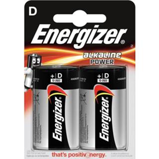 👉 Batterij staal One Size Color-Meerkleurig Energizer batterijen Power LR20 D 2 stuks 7638900297331