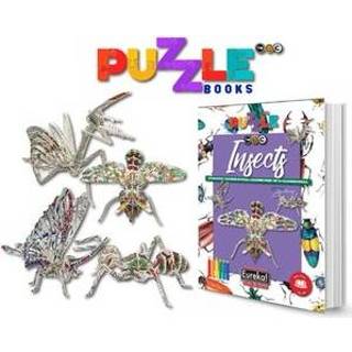 👉 Puzzelboek One Size meerkleurig Eureka 3D Puzzle Books Kleur- en - Insecten 9780992303372