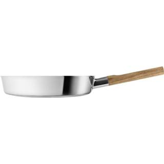 👉 Koekenpan RVS hout zilver One Size Color-Zilver Eva Solo Nordic Kitchen 24 cm RVS/hout 5706631183093