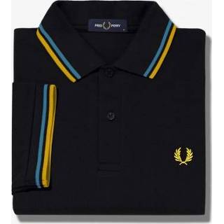 👉 Fred Perry M3600 p31 navy ash blue/gold twin tipped po