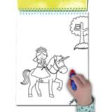 👉 Kunststof One Size meerkleurig Galt waterkleurboek Unicorn junior 26 x 14 cm 2-delig 5011979586421