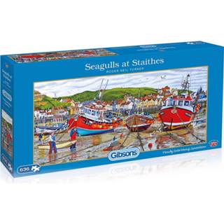 👉 One Size meerkleurig Gibsons Seagulls at Staithes (636) 5012269040456