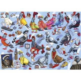 👉 One Size meerkleurig Gibsons Pigeons of Britain (1000) 5012269066074