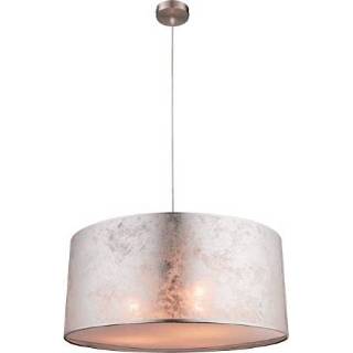 👉 Moderne hanglamp zilver zilveren bamboe Color-Zilver One Size met doorzichtige kap | Metallic I Woonkamer Eetkamer 1142383384533