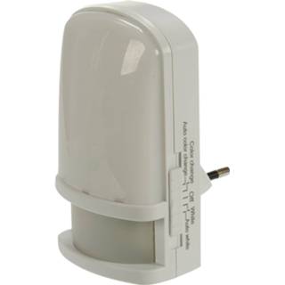 👉 Nachtlamp wit kunststof One Size Color-Wit Grundig nachtlampje 6 x 7 11 cm 0,5W 8711252053363