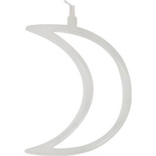 👉 Kerstverlichting wit kunststof One Size Color-Wit Grundig led maansikkel 19 x 14 cm 8719817731305