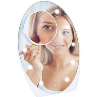 👉 One Size blanc Verlichte opmaakspiegel 21 x 15 cm 8711252182568