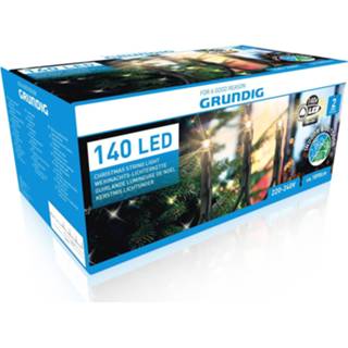 👉 Kerstverlichting wit One Size meerkleurig Set van 2x stuks warm buiten lichtsnoeren 140 Led lampjes - Kerstlampjes/kerstlichtjes snoeren 8720276705660