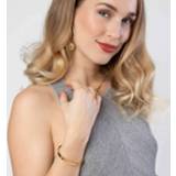 👉 Armband staal goud Swarovski Crystals ovaal wit Color-Goud Guess stalen bangle goldplated Forever 7613366891071