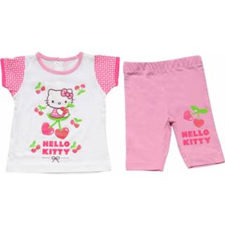 👉 Kledingset roze katoen Color-Roze baby's Hello Kitty Beach baby mt 18 maanden 8719817837090