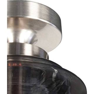 👉 Plafondlamp glas One Size RVS Highlight Deco Cambridge mini rook 8718379035982