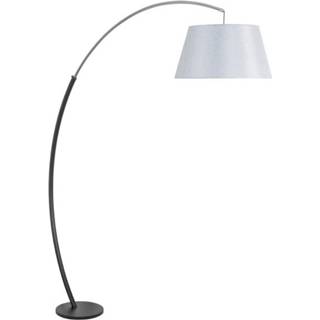 👉 Vloer lamp metaal nikkel One Size mat zwart Highlight - Arc Vloerlamp E27 30 x 188cm 1142383996651