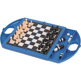 👉 Reisspel One Size meerkleurig Jumbo schaken en dammen 8710126127636
